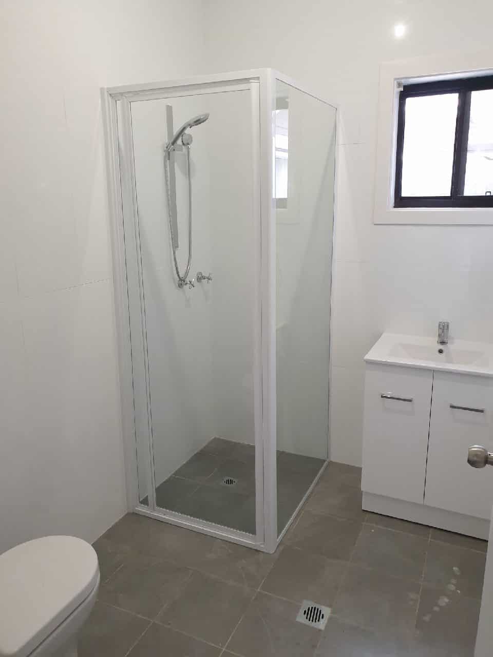 A shower screen installed in a home in Wollongong
